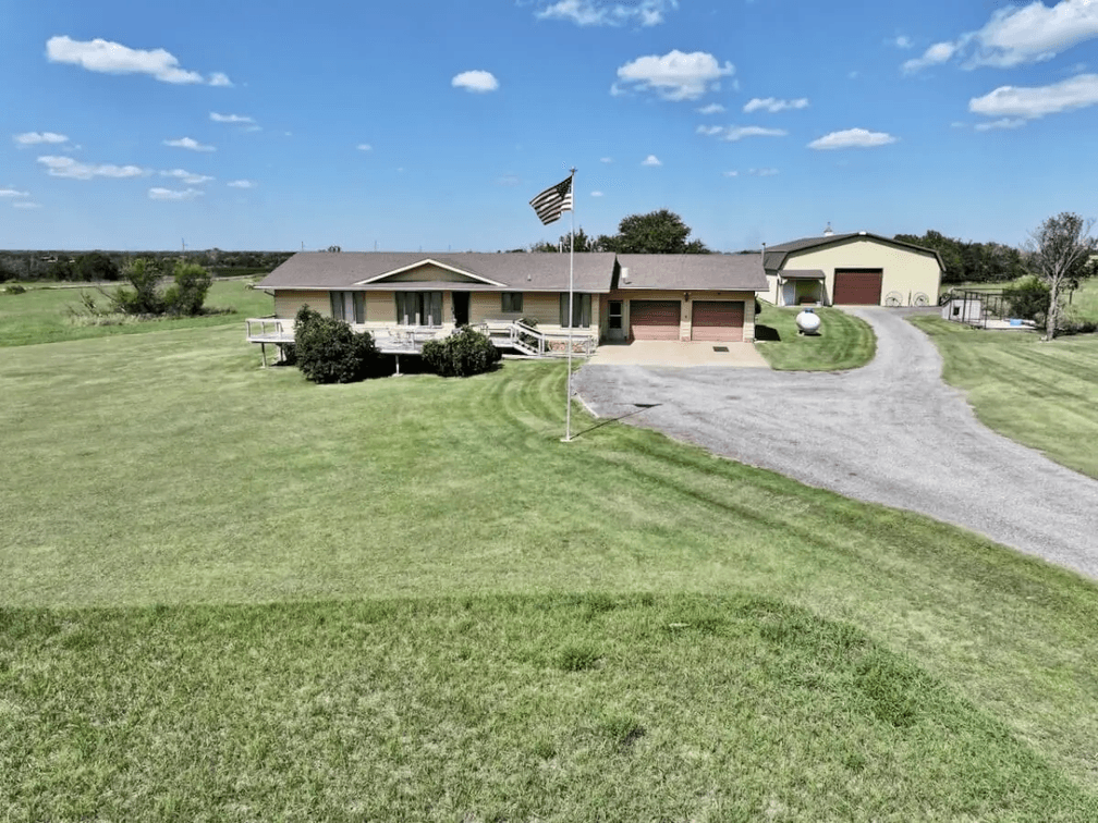 9884 NW 60th St., Potwin, KS 67123 – House, Large Shop & Pond on 8.8 Acres photo 1