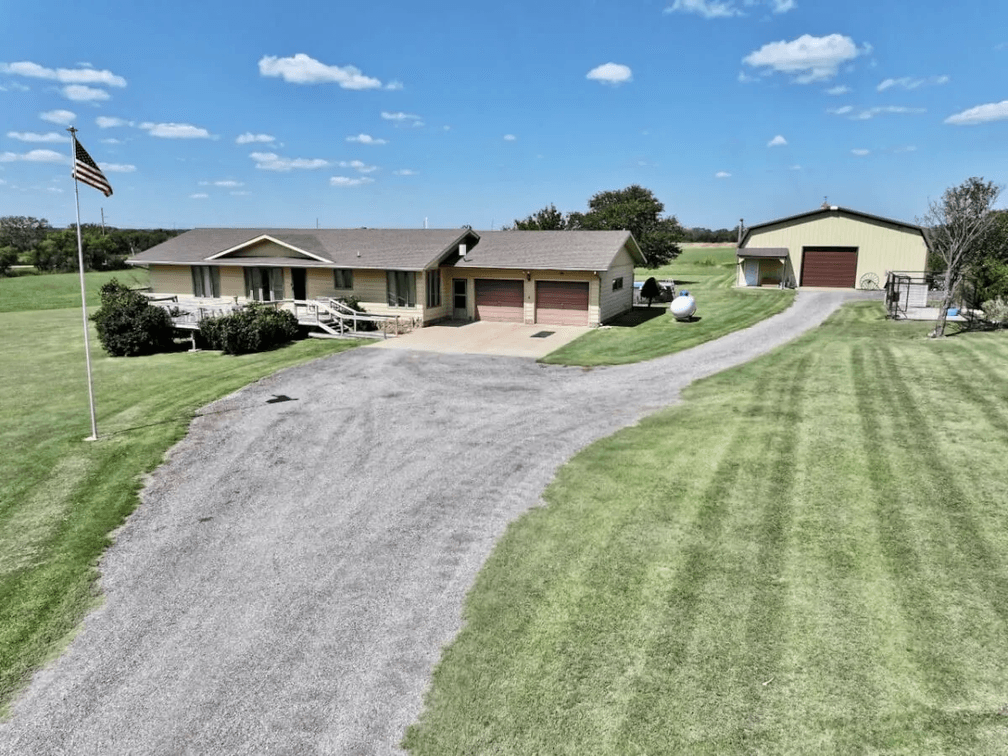 9884 NW 60th St., Potwin, KS 67123 – House, Large Shop & Pond on 8.8 Acres photo 2