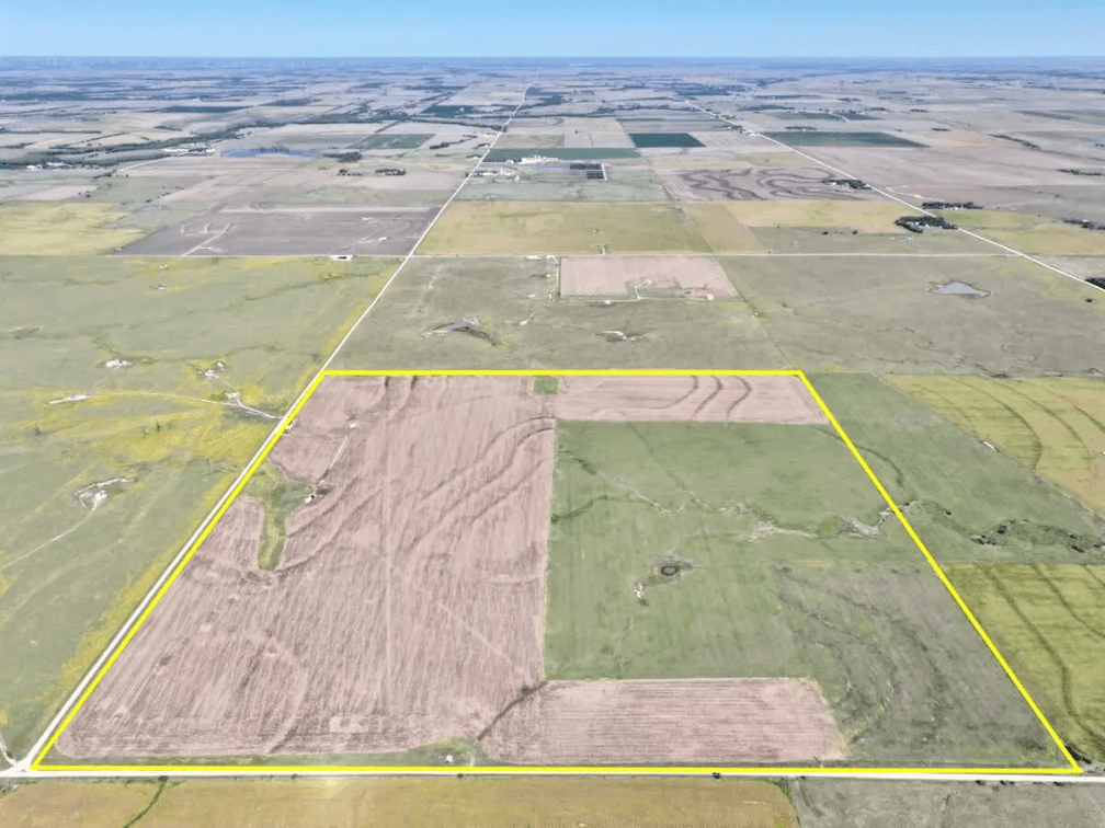 154.3 Acres Northern Butler County, Kansas Near Burns – Tillable Farm Ground, Oil Income, Hay Meadow photo 1