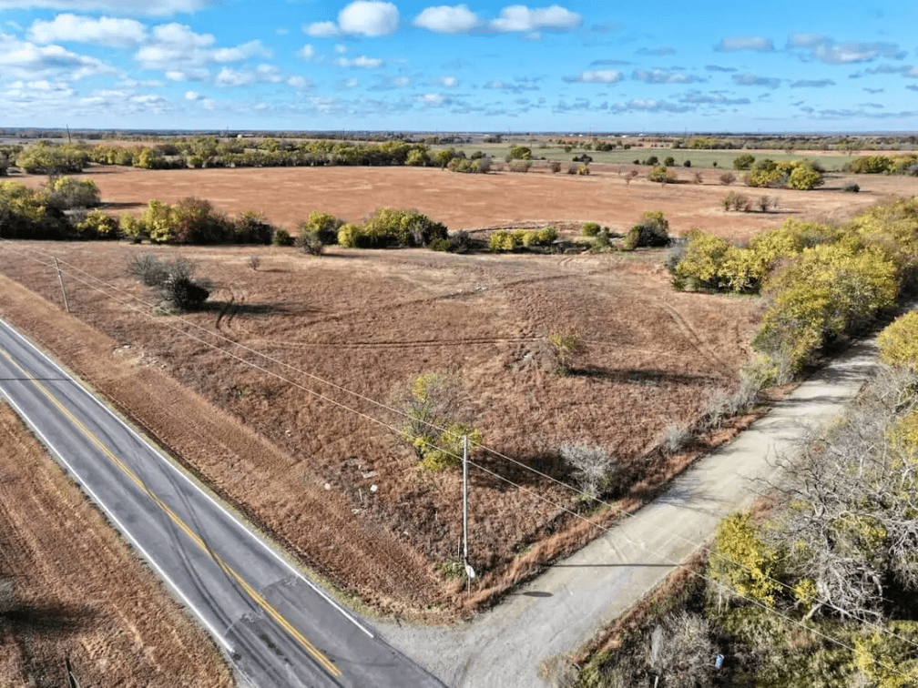 7.4 Acres Between El Dorado & Leon, Kansas on Bluestem Rd – Pond, Trees, Pasture, Blacktop Frontage photo 4