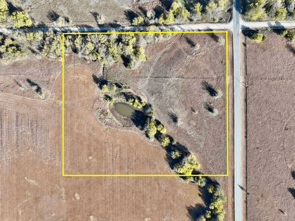7.4 Acres Between El Dorado & Leon, Kansas on Bluestem Rd – Pond, Trees, Pasture, Blacktop Frontage photo 2