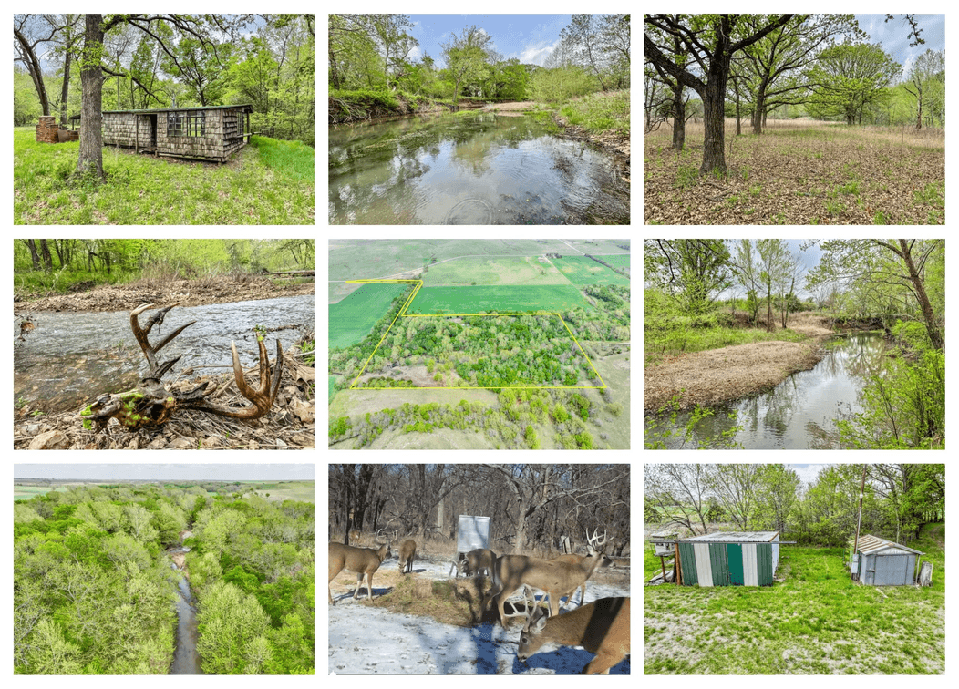 27.6 Acres in the Heart of the Kansas Flint Hills w/ Rock Creek and Timber – Butler County, KS photo 1