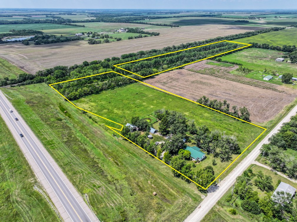 Farm House & 38.5 Acres Selling in 2 Tracts - Pasture, Trees & Ponds at Peabody KS photo 2