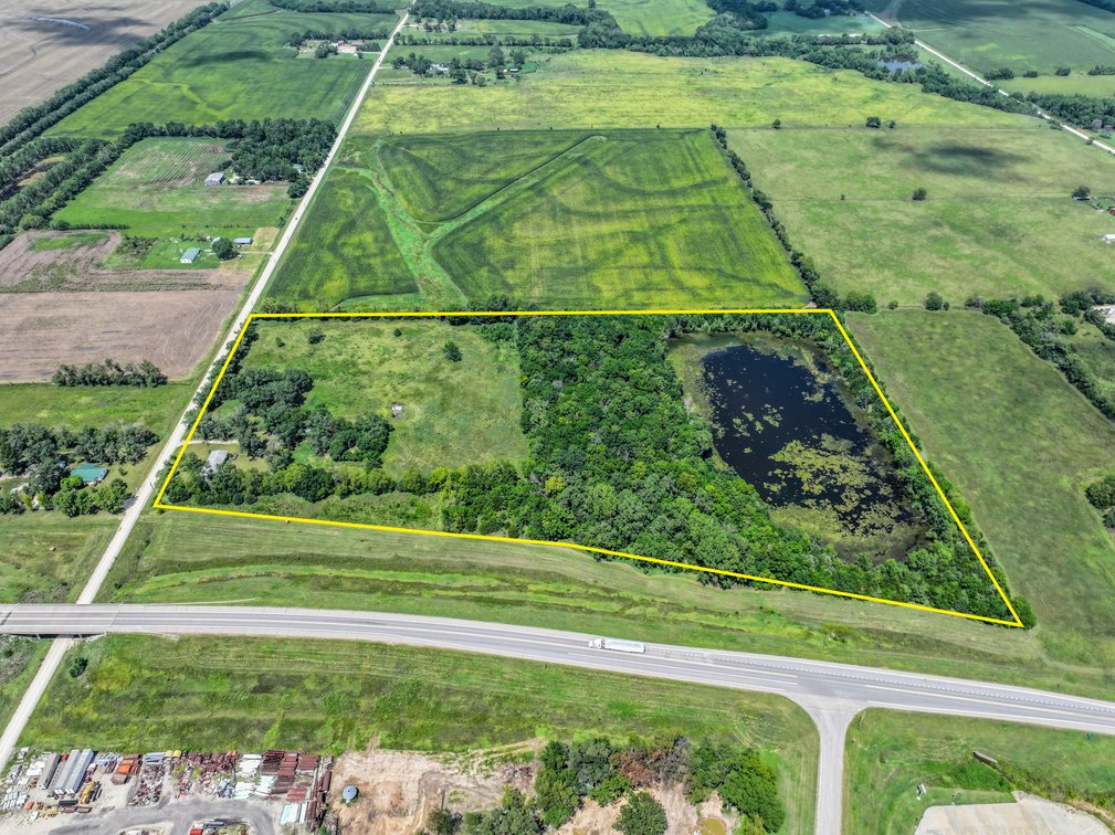 Farm House & 38.5 Acres Selling in 2 Tracts - Pasture, Trees & Ponds at Peabody KS photo 3