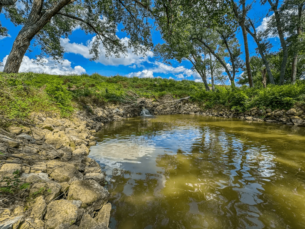 37.5 Acres Butler County, Kansas Land For Sale: Creek, Trees & Blacktop Frontage photo 2