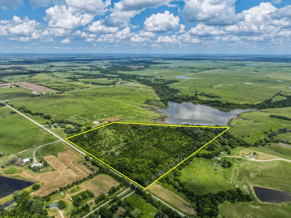 37.5 Acres Butler County, Kansas Land For Sale: Creek, Trees & Blacktop Frontage photo 9