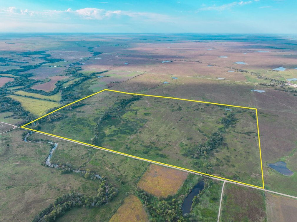 310+- Acres Greenwood County, Kansas – Pasture, Slate Creek, Ponds, Trees & Hunting photo 2