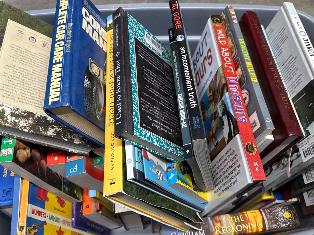 Variety of Books in Tote