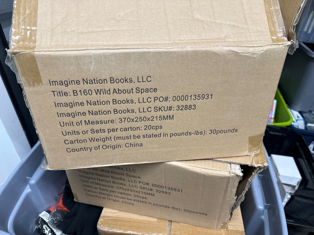 2 Boxes Wild About Space Books