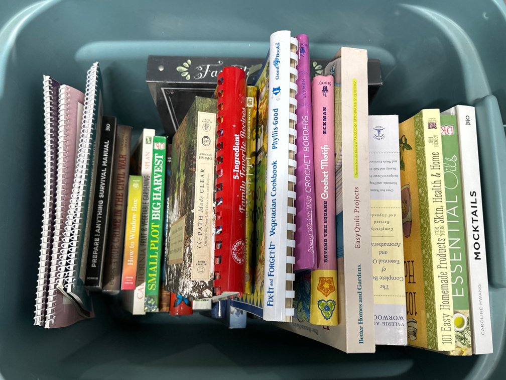 Variety of Books in a Tote