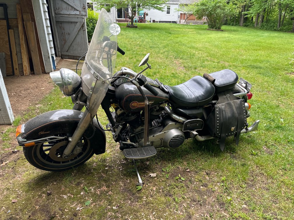1981 Electra Glide Classic Harley Davidson with Saddle Bags