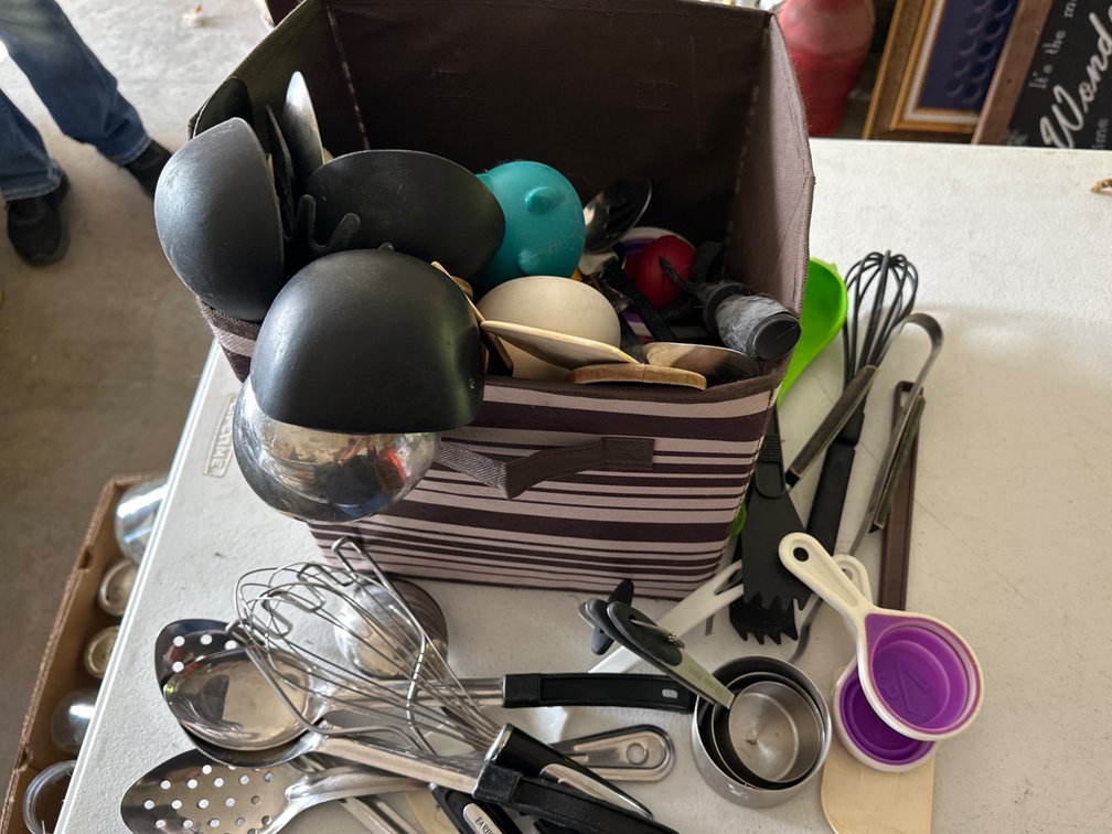 Tote of Utensils