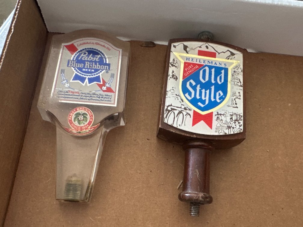 Pabst and Old Style Tap Handles
