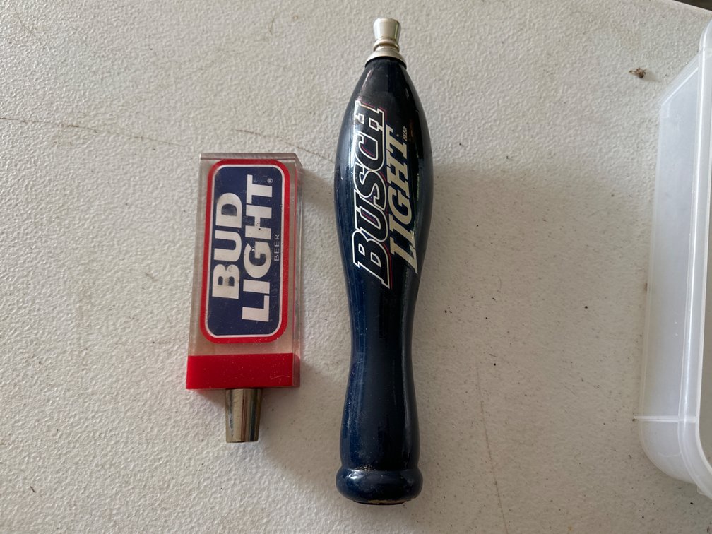 Bud And Busch Light Tap Handles