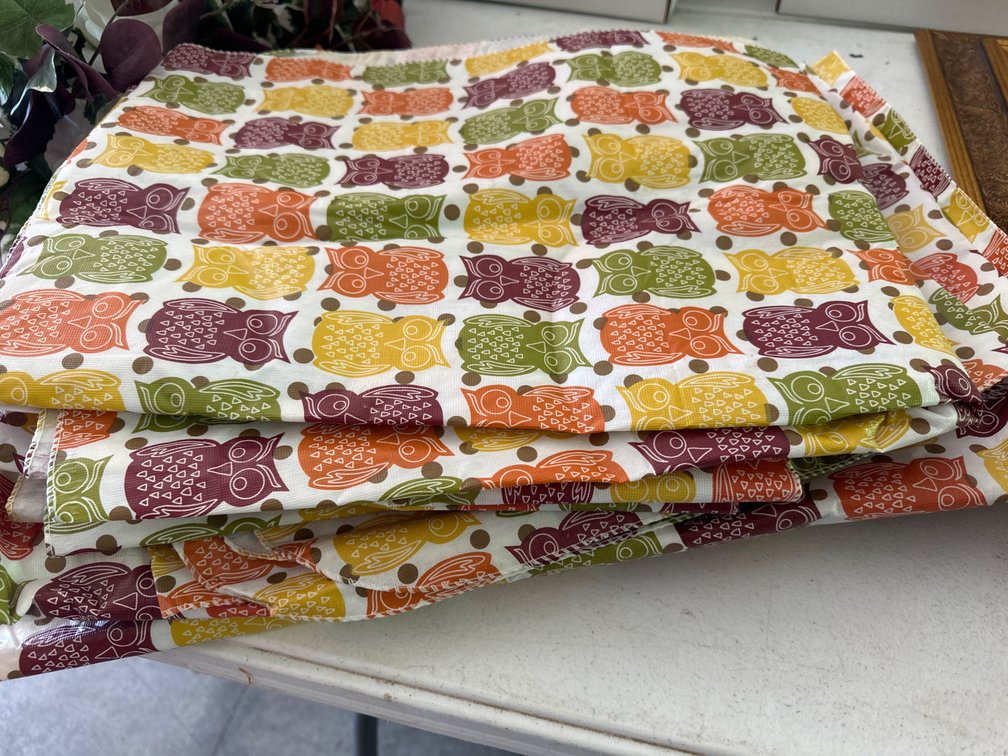Owl Vinyl Table Cloths