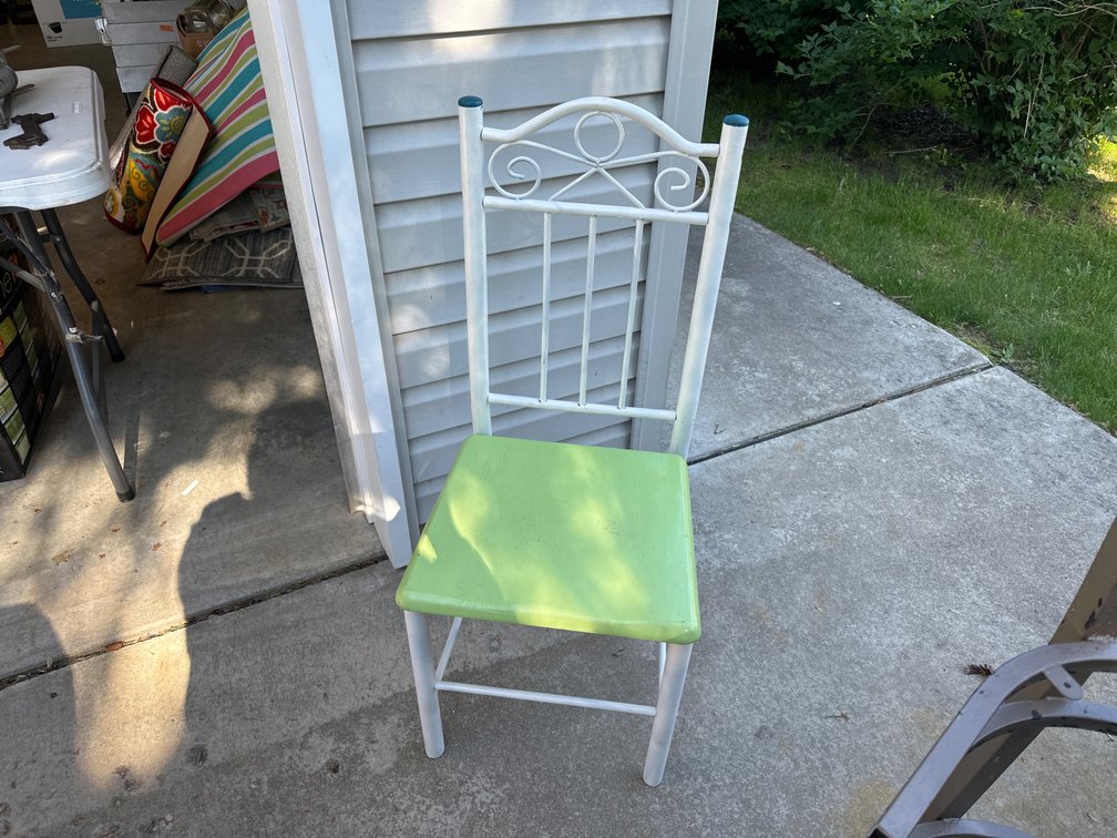 Metal and Wood Chair