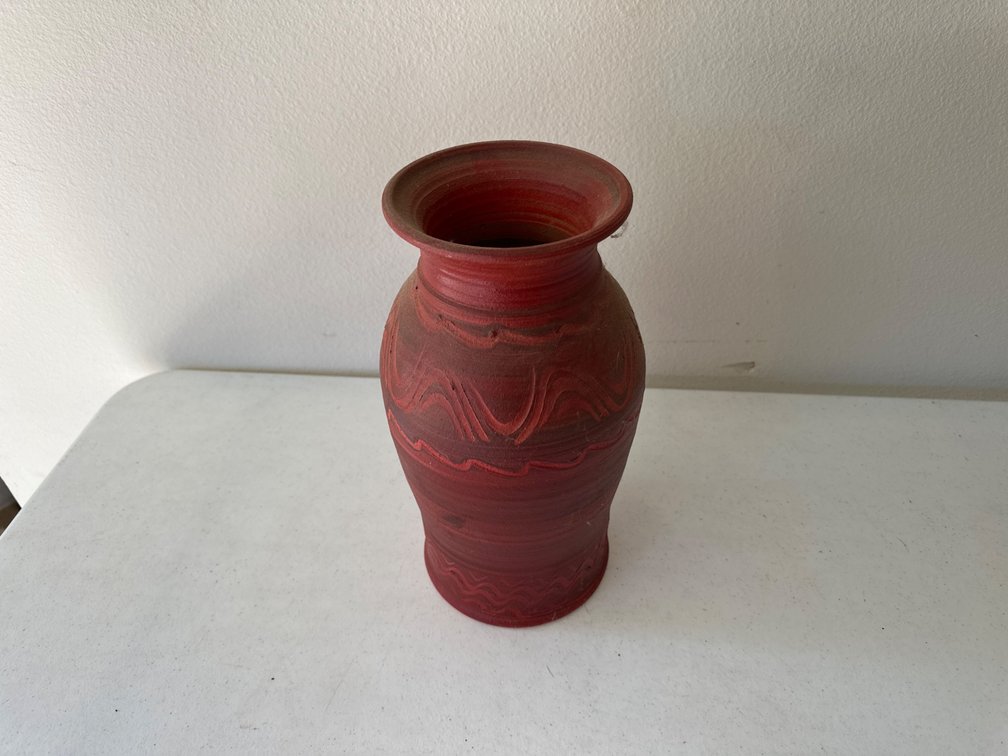 Red Vase