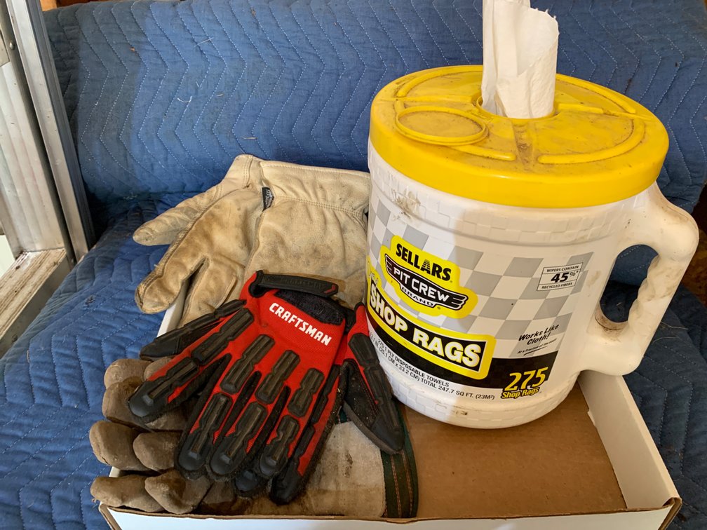 Shop Rags, Gloves