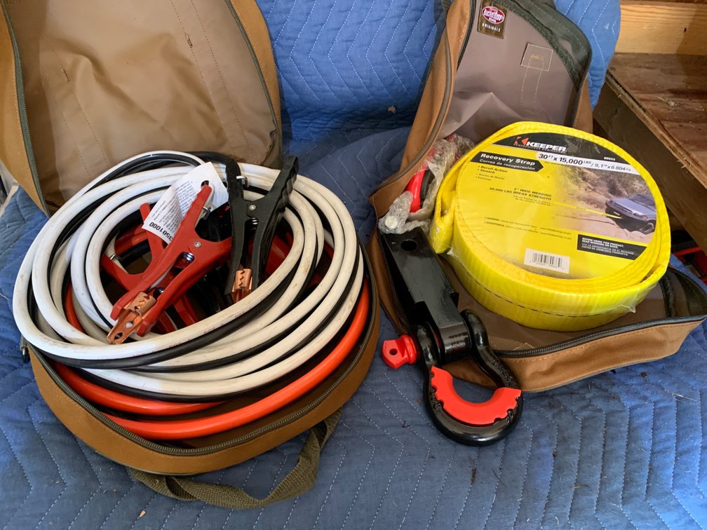 Tow Strap, Jumper Cables
