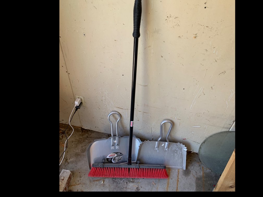 Push Broom, Dust Pans 