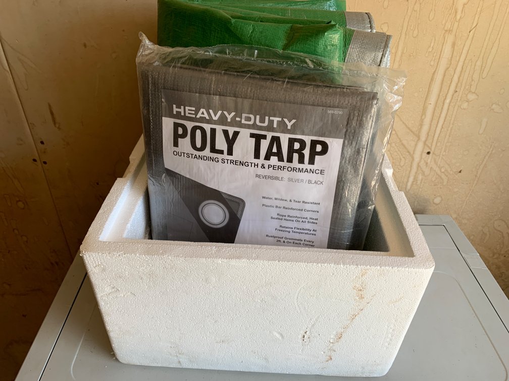 Cooler with Tarps