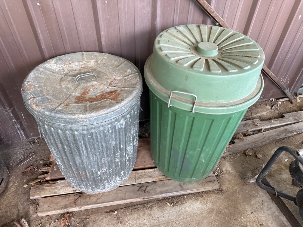 Garbage Bins, 1 with Grain