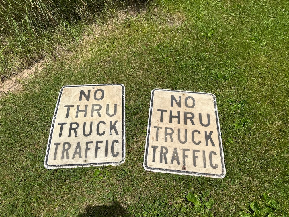 Thru Traffic Signs