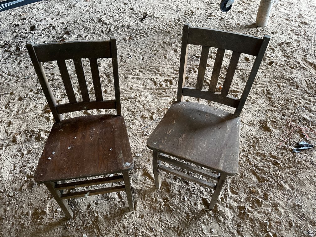 2 Wood Chairs