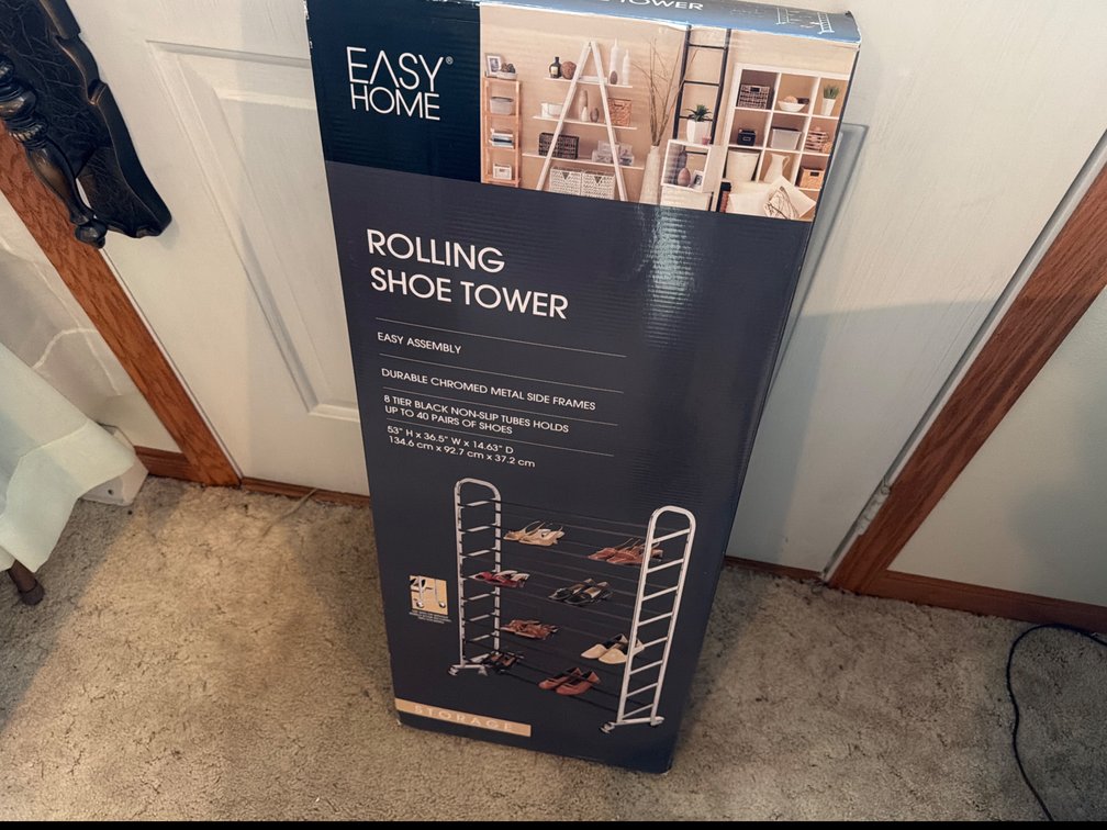 Rolling Shoe Tower-New in Box