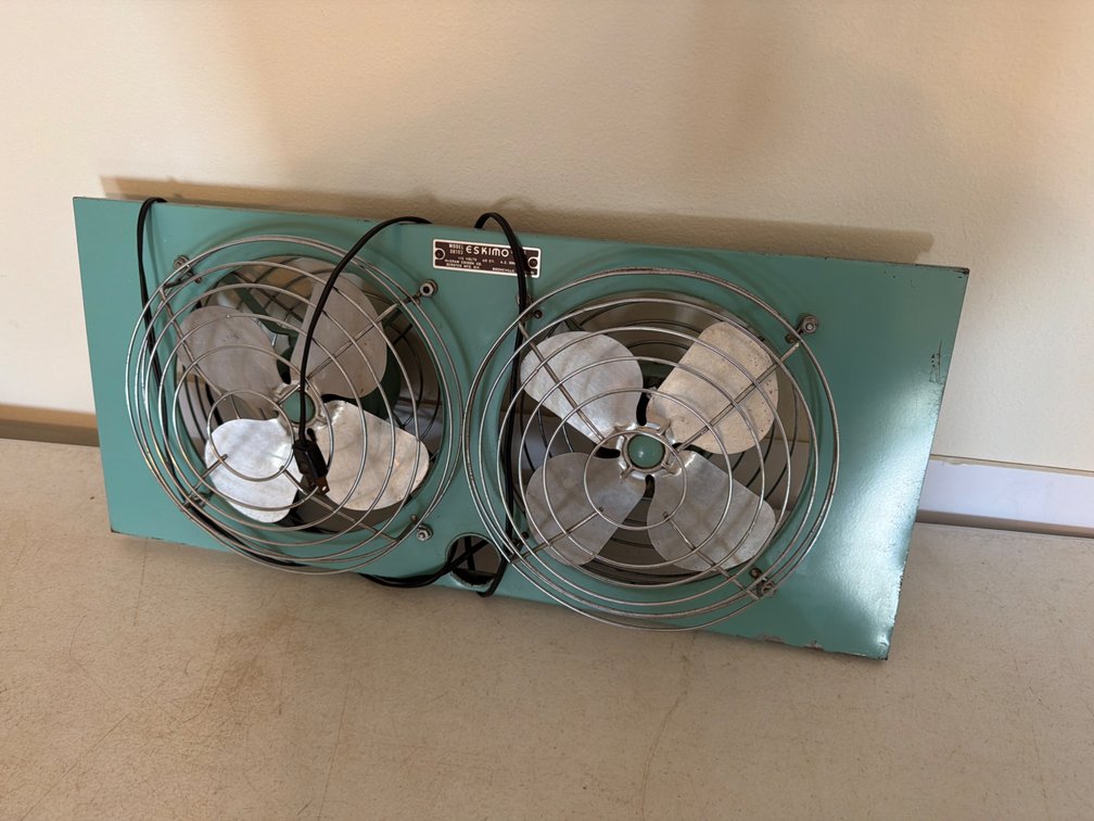 Older Metal Double Fan