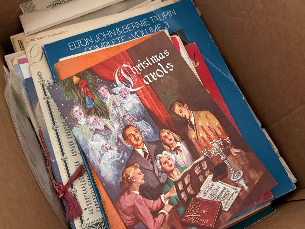 Box of Vintage Sheet Music