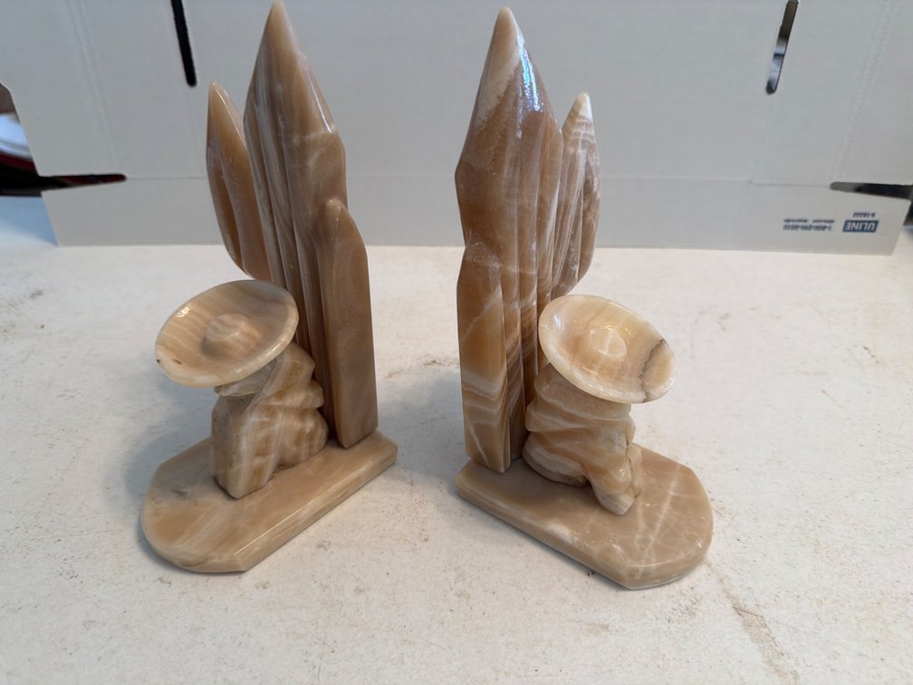 Marble Book Ends