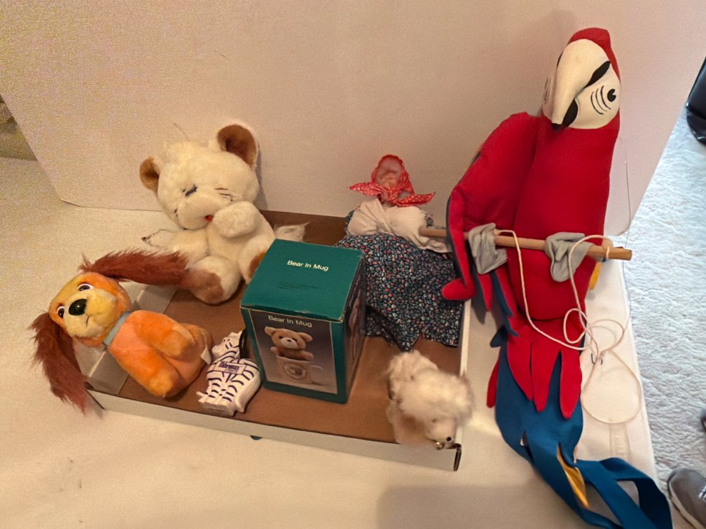 Plush, Hanging Parrot