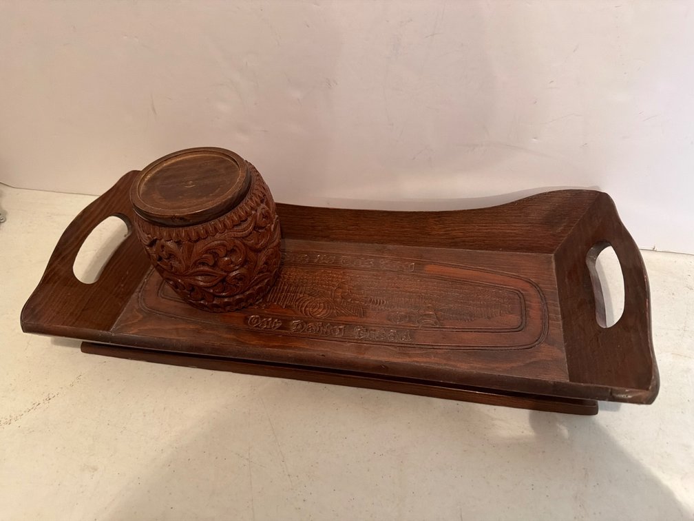 Wood Tray and Coasters