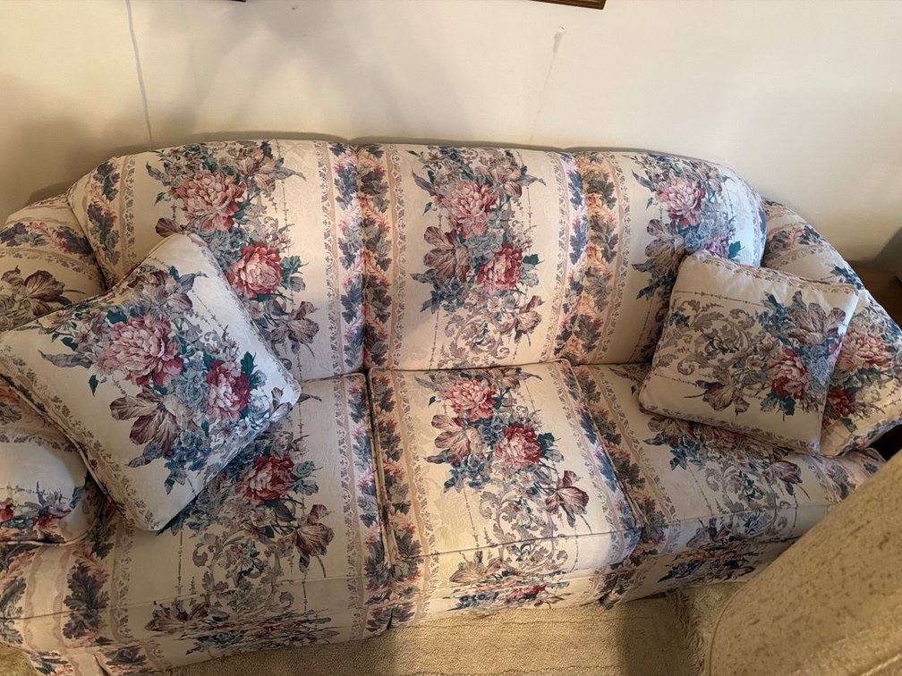 Broyhill Flowered Sofa