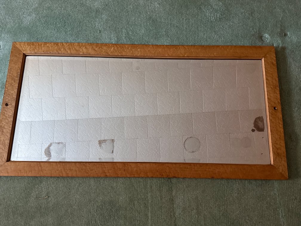 Wood Framed Mirror 44” x 22”