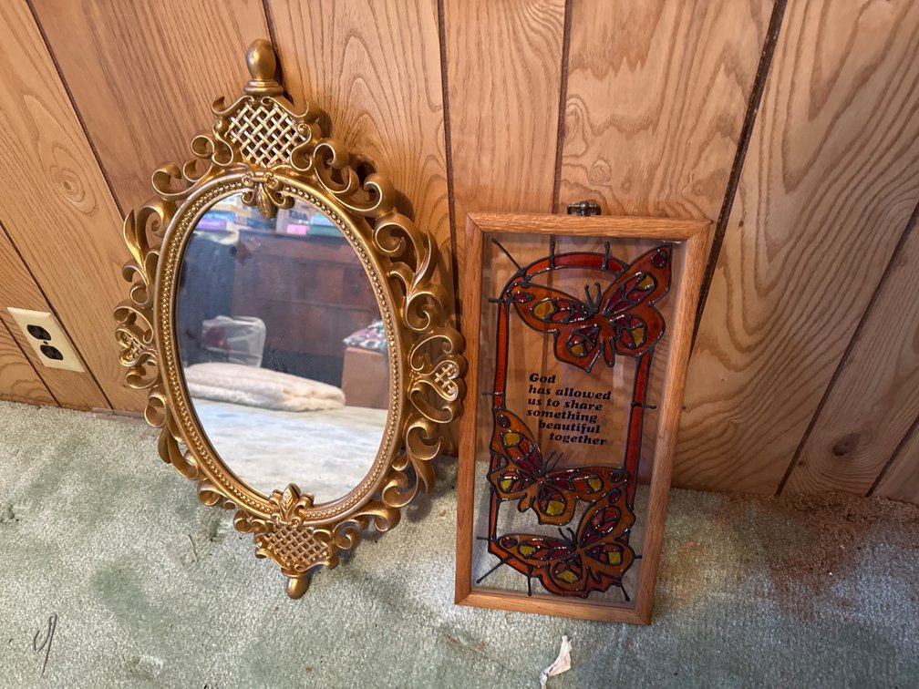 Mirror in Plastic Frame & Sun Catcher
