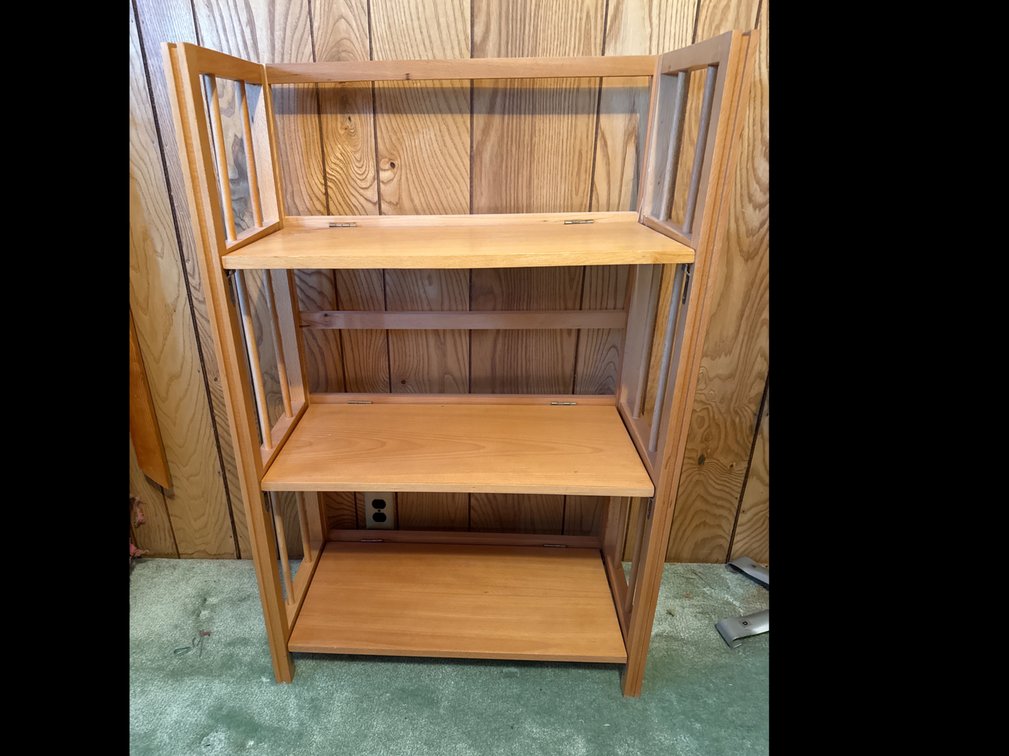 Folding Wood Shelves 43” x 28”
