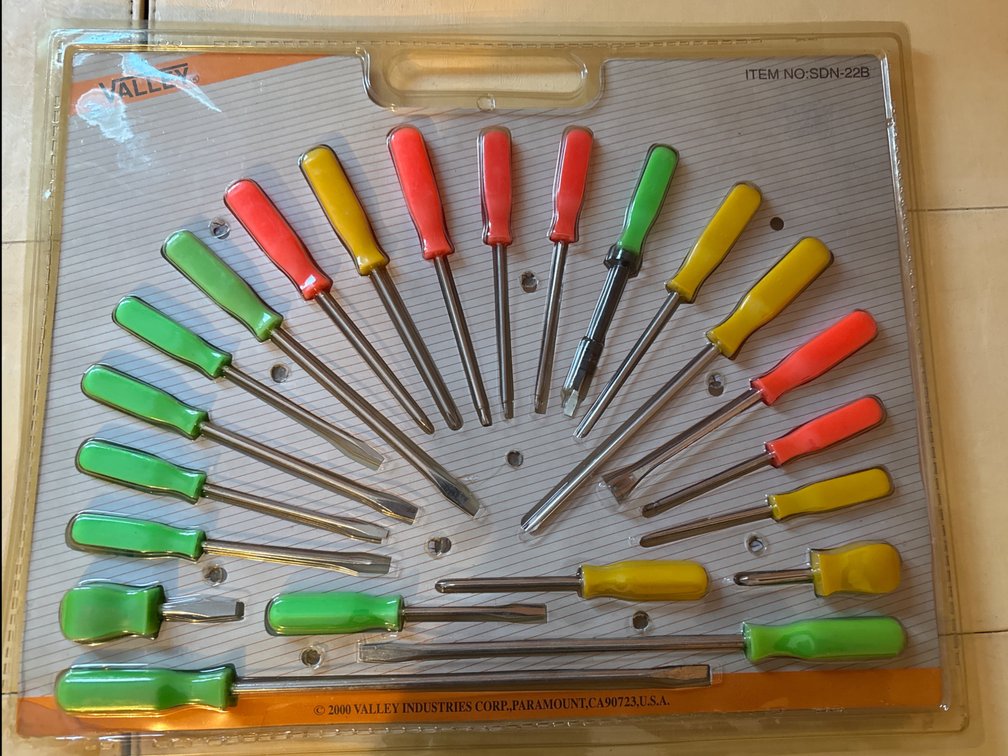 22 Piece Screwdriver Set