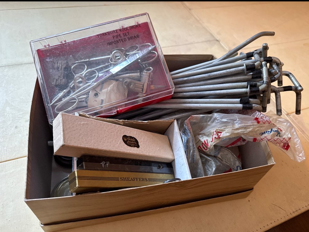Peg Hooks, Pens, Carpet Protectors And Knives