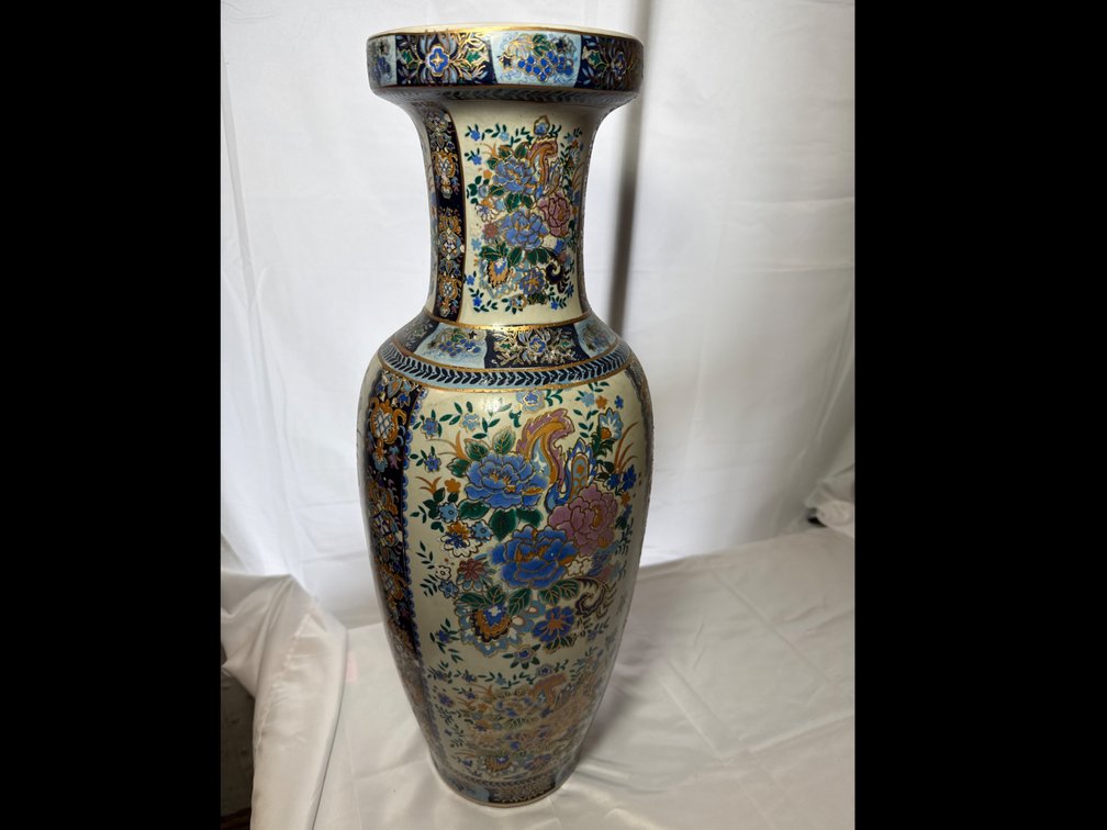 Japanese Porcelain Vase 24” Tall