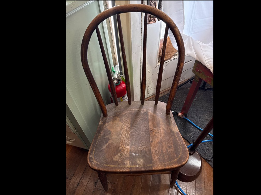 Vintage Wood Chair w/ Spindle Back
