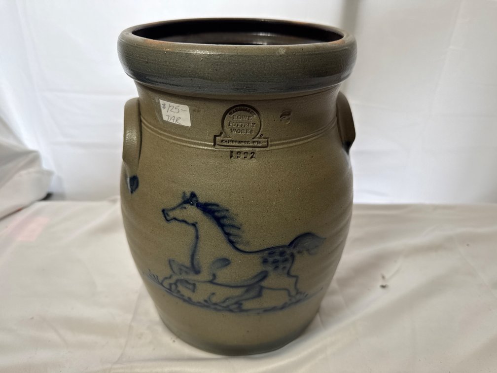 Rowe Pottery Works Crock 10” Tall