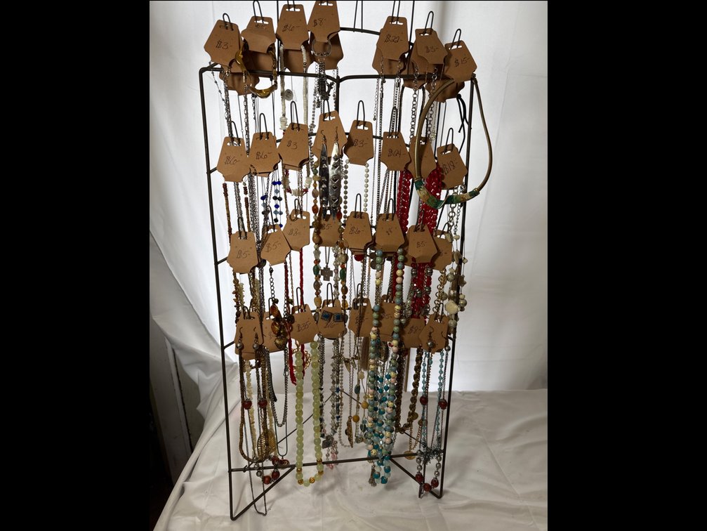 Approximately 50 Necklaces & Bracelets DISPLAY STAND NOT INCLUDED