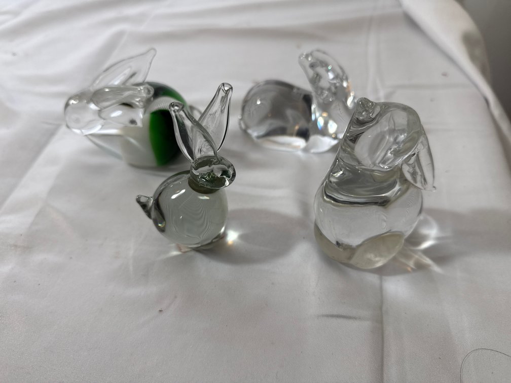 Assorted Glass Bunnies