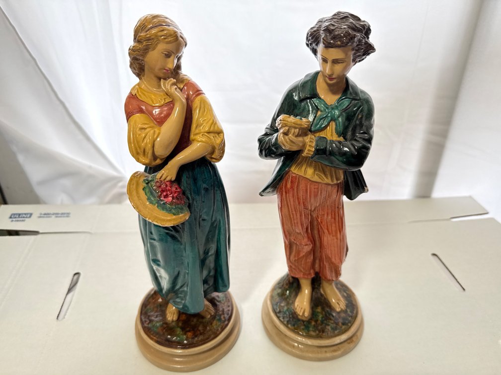 Borghese Italian Chalk-ware Figurines
