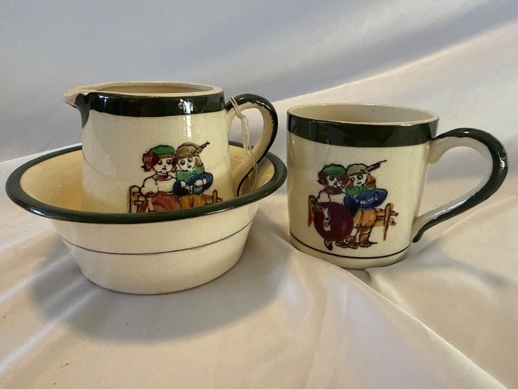 Matching Child’s Mug, Bowl, and Pitcher