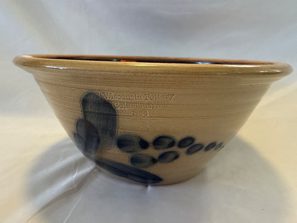 Wisconsin Pottery Stoneware Bowl