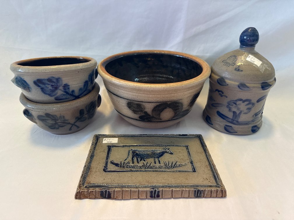 Rowe Pottery Bank, Bowls, & Tile