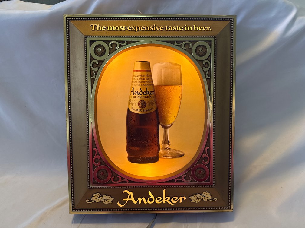 Lighted Andeker Sign 14.5” x 12”